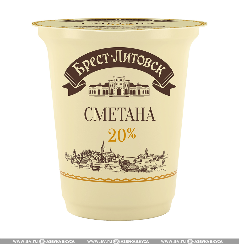 Изображение товара Сметана 20%, «Брест-Литовск», 300 г, Беларусь, БЗМЖ Изображение товара Сметана 20%, «Брест-Литовск», 300 г, Беларусь, БЗМЖ