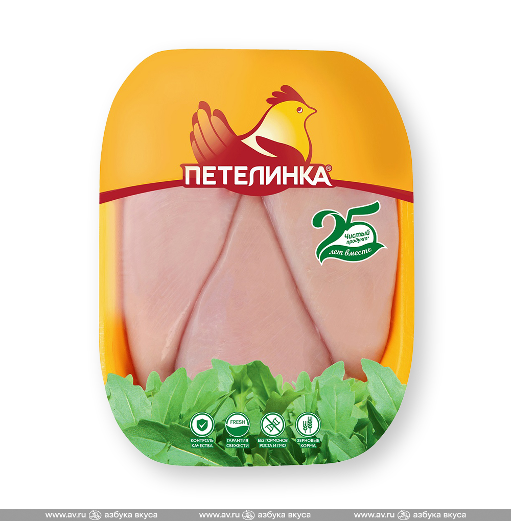 Изображение товара Филе грудки цыплёнка-бройлера охлаждённое, «Петелинка», Россия