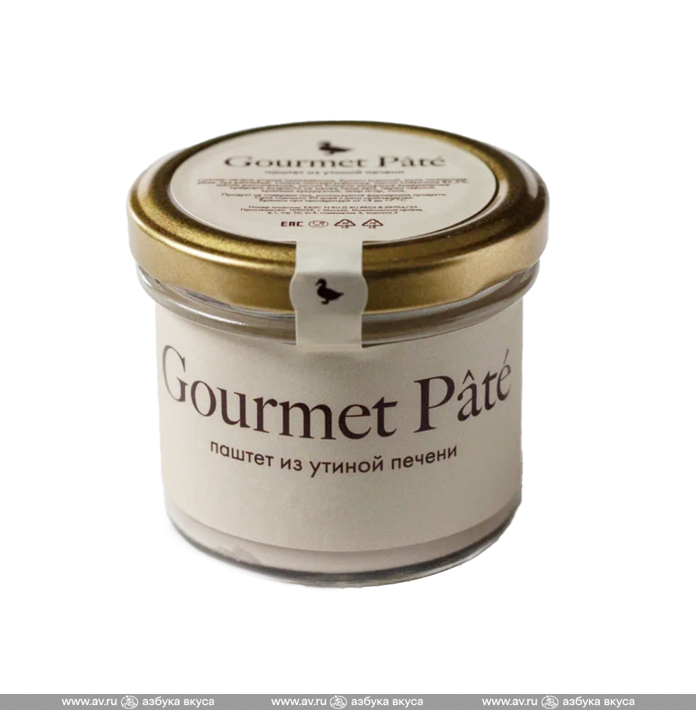 Изображение товара Паштет из утиной печени, «Gourmet Pate», Россия