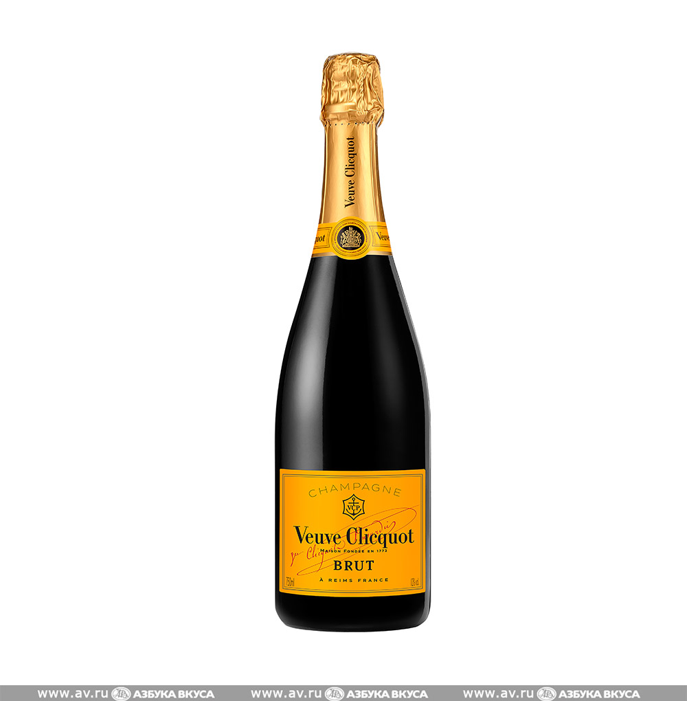Изображение товара Французское белое игристое шампанское Veuve Clicquot Brut 0.75L Изображение товара Французское белое игристое шампанское Veuve Clicquot Brut 0.75L