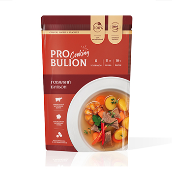 Изображение товара Бульон говяжий замороженный, ProBulion Cooking, 500 г, Россия