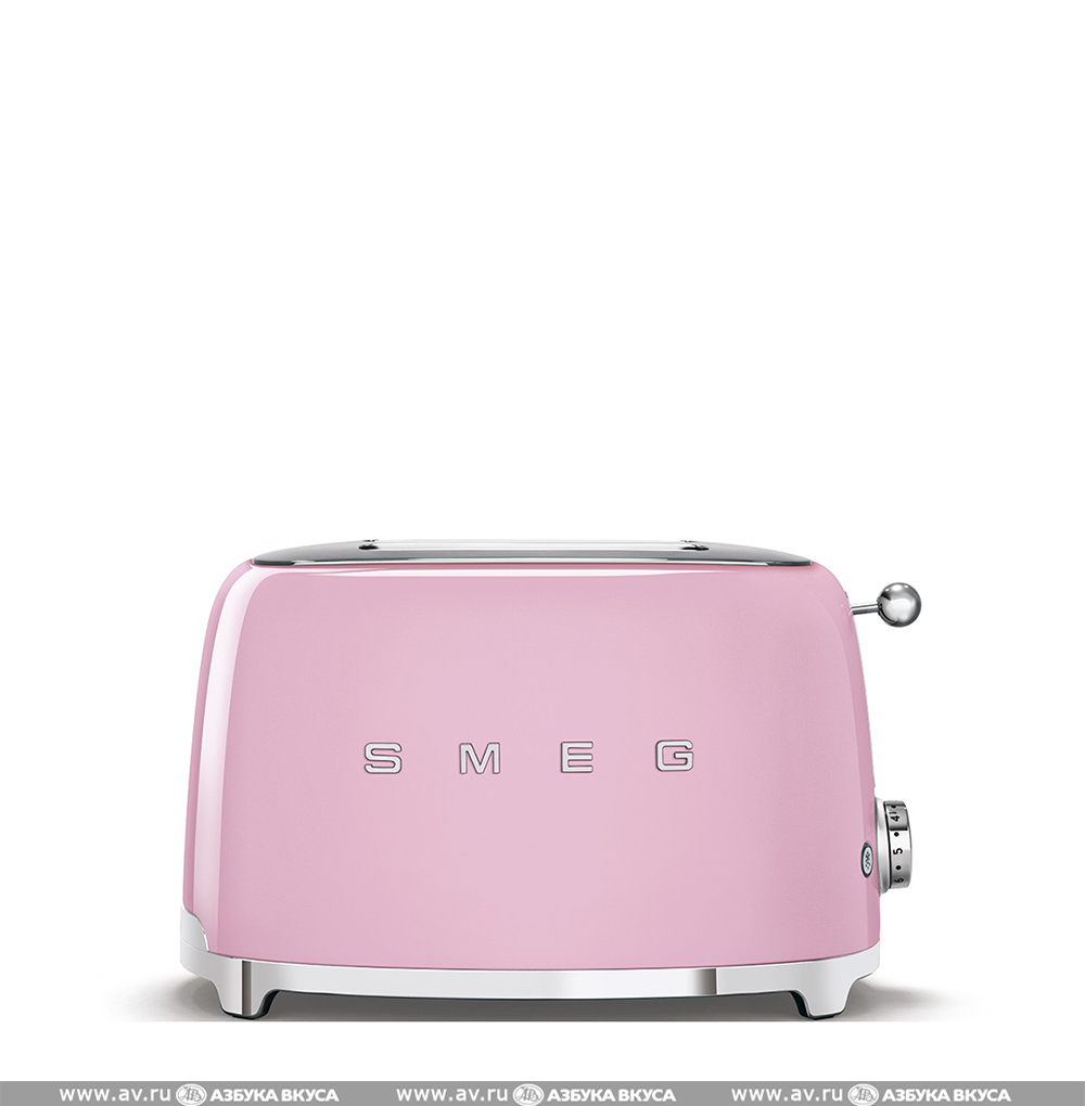 Изображение товара Тостер на 2 ломтика TSF01PKEU, Smeg, розовый