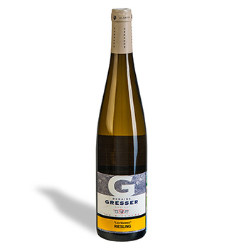 Изображение товара Вино французское белое п/сух AOC Alsace Riesling Les Marnes Domaine Gresser, 0.75 L