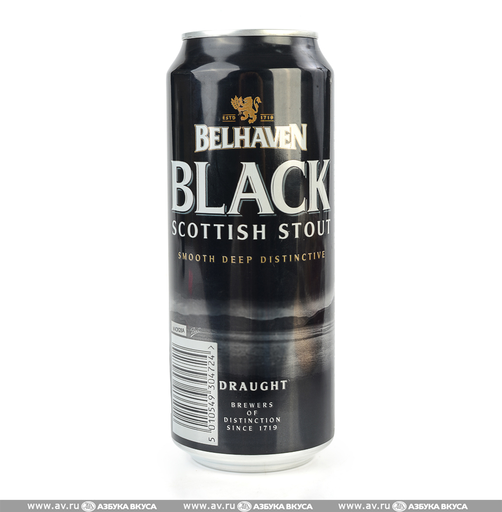 Изображение товара Пиво темное Belhaven Stout Scottish Black 4,2%, 0.44 L, ж/б, Великобритания Изображение товара Пиво темное Belhaven Stout Scottish Black 4,2%, 0.44 L, ж/б, Великобритания