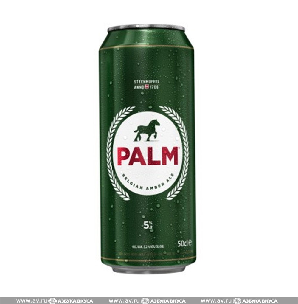 Изображение товара Пиво темное Palm 5,2%, 0.5 L, ж/б, Бельгия