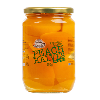 Изображение товара Персики отборные (половинки) в сиропе, Delphi, 680 г, Греция