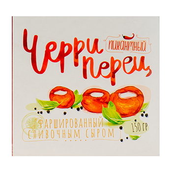 Изображение товара Перец черри «Пикантный», фаршированный сливочным сыром, «ДКТ», 150 г, Россия
