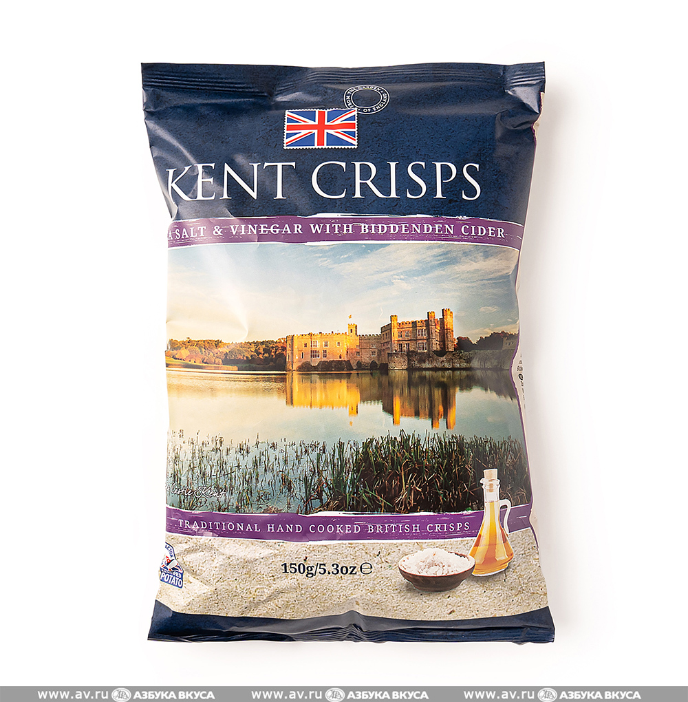 Изображение товара Чипсы картофельные с яблочным уксусом и сидром Biddenden, Kent Crisps, 150 г, Великобритания Изображение товара Чипсы картофельные с яблочным уксусом и сидром Biddenden, Kent Crisps, 150 г, Великобритания