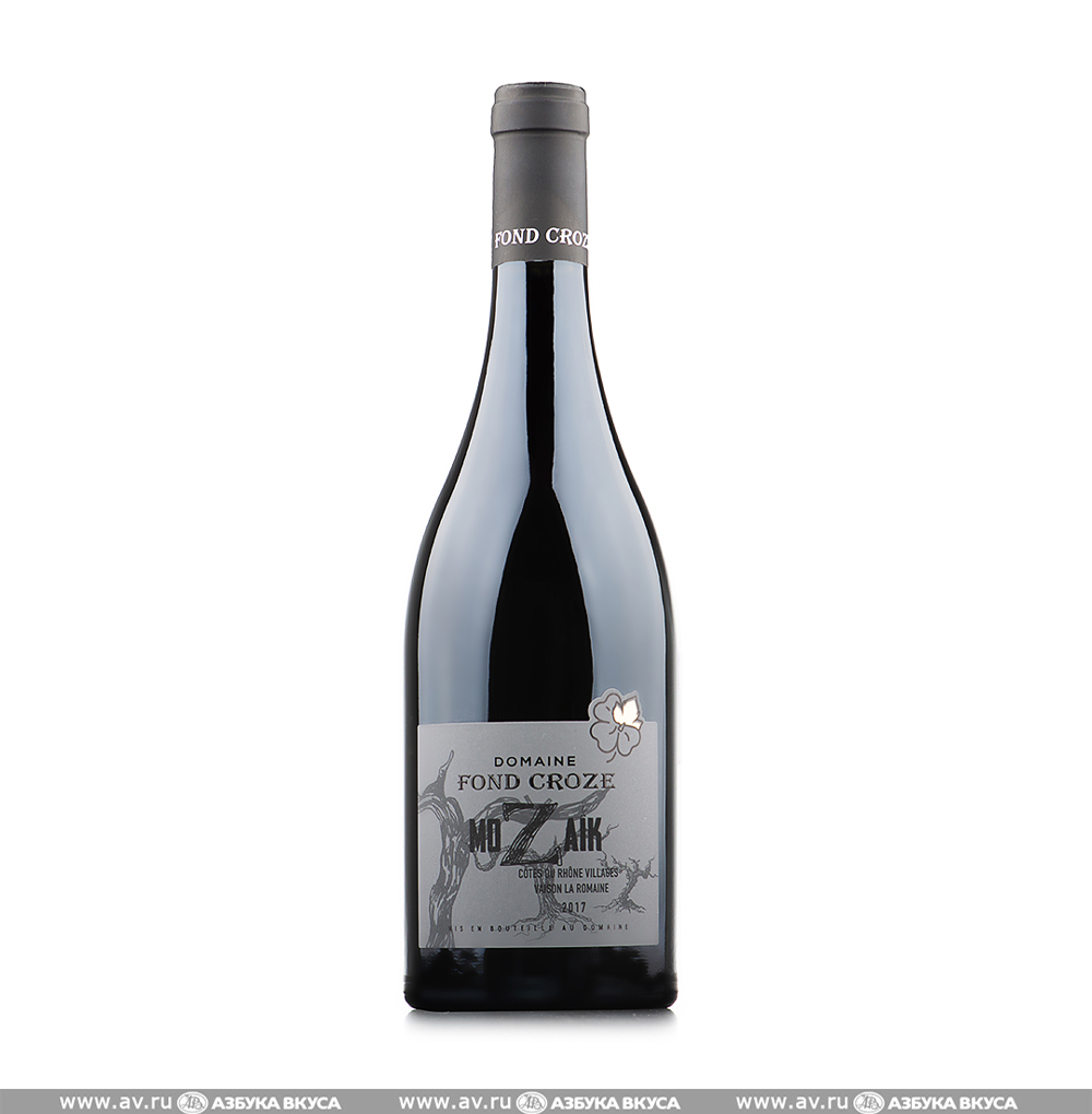Изображение товара Вино французское красное AOC Cotes du Rhone Villages Mozaik Domaine Fond Croze, 0.75 L Изображение товара Вино французское красное AOC Cotes du Rhone Villages Mozaik Domaine Fond Croze, 0.75 L