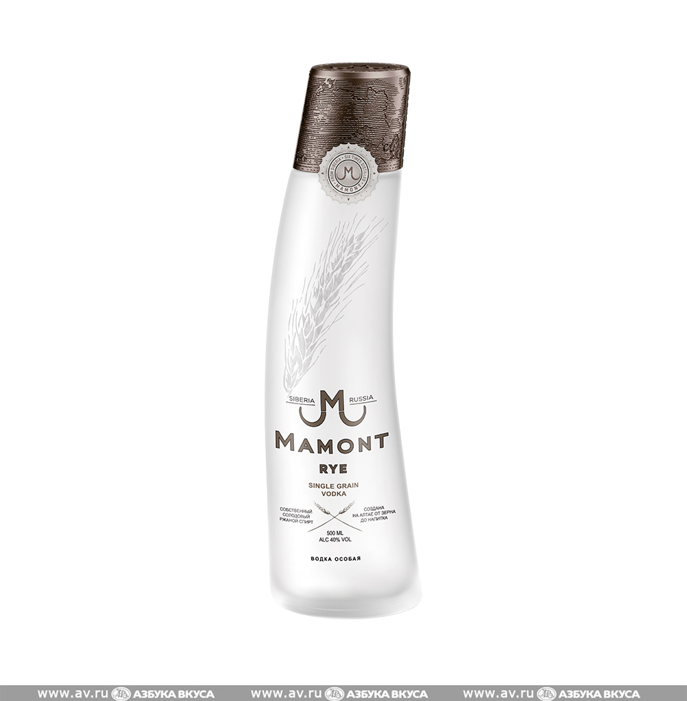 Изображение товара Водка Mamont Rye Особая, 0.5 L