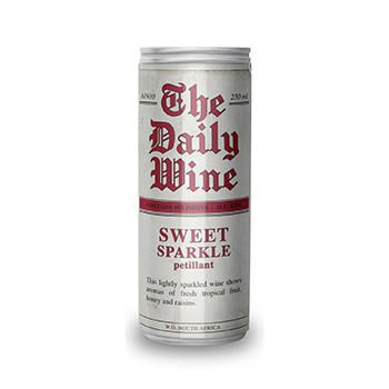Изображение товара Игристое вино южноафриканское белое п/сух The Daily Wine Sweet Vinette Wine, 0.25 L