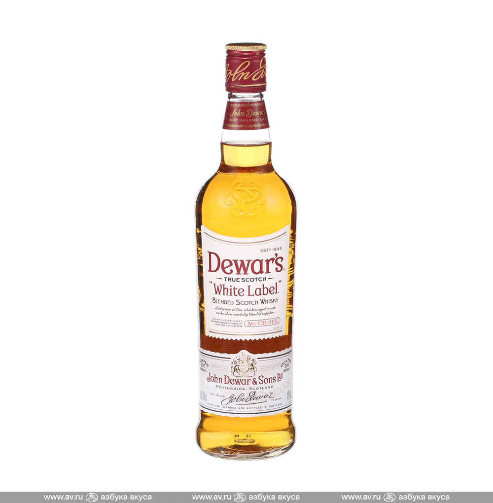 Изображение товара Виски шотландский Dewar's White Label, 0.7 L Изображение товара Виски шотландский Dewar's White Label, 0.7 L