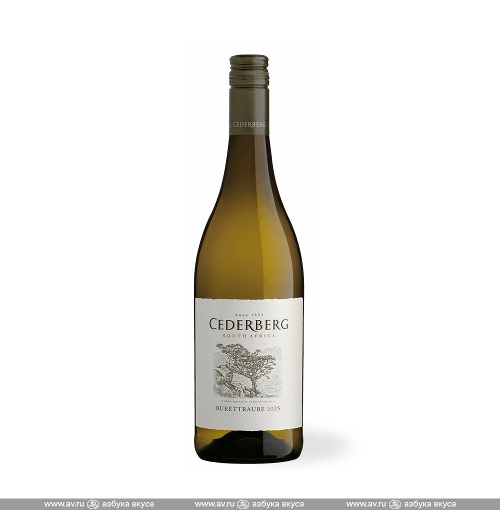 Изображение товара Вино южноафриканское белое п/сл Bukettraube Cederberg, 0.75 L Изображение товара Вино южноафриканское белое п/сл Bukettraube Cederberg, 0.75 L