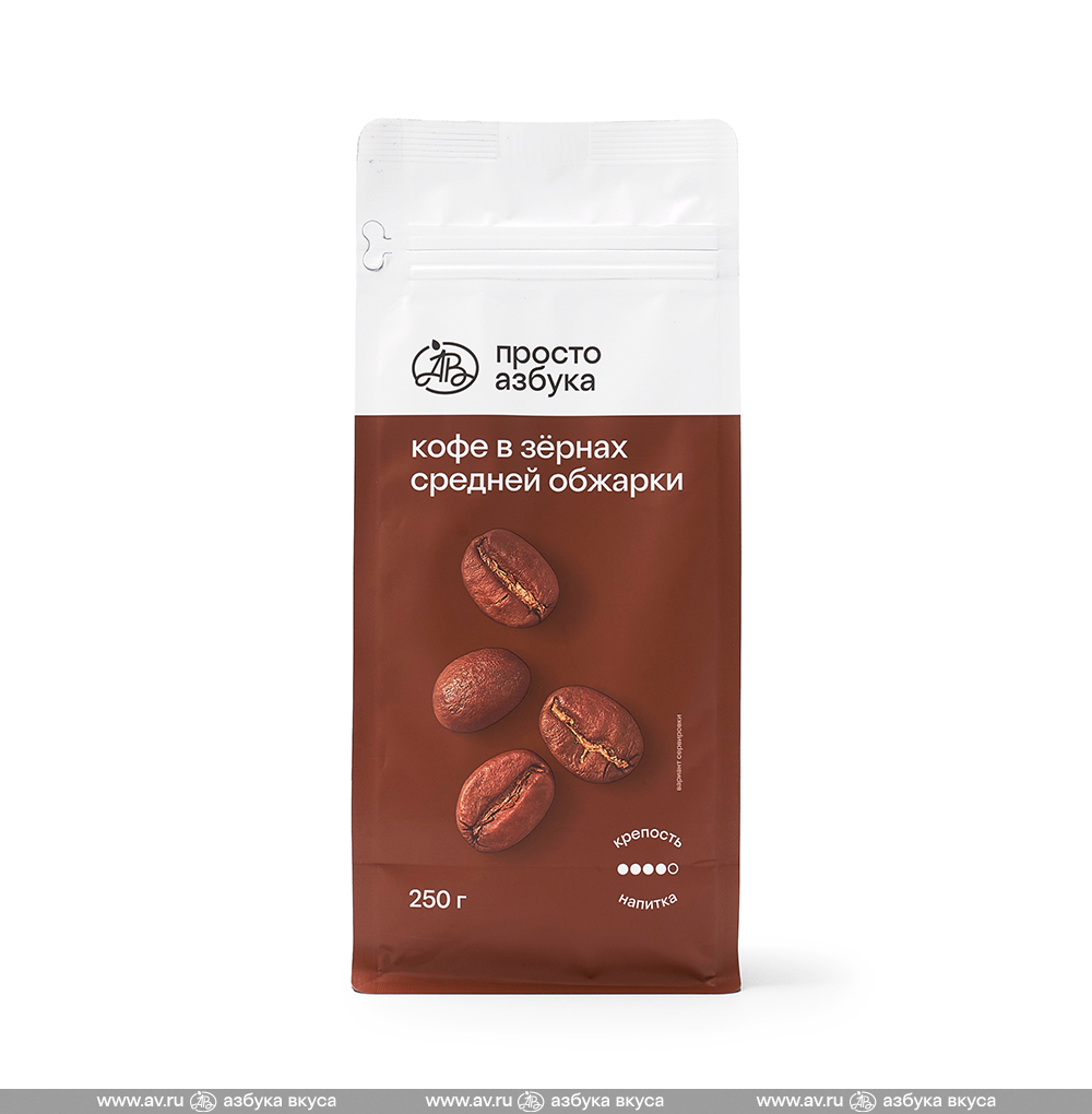 Изображение товара Кофейная смесь в зернах Everyday Blend 250 г Приво Азбука кофе Россия