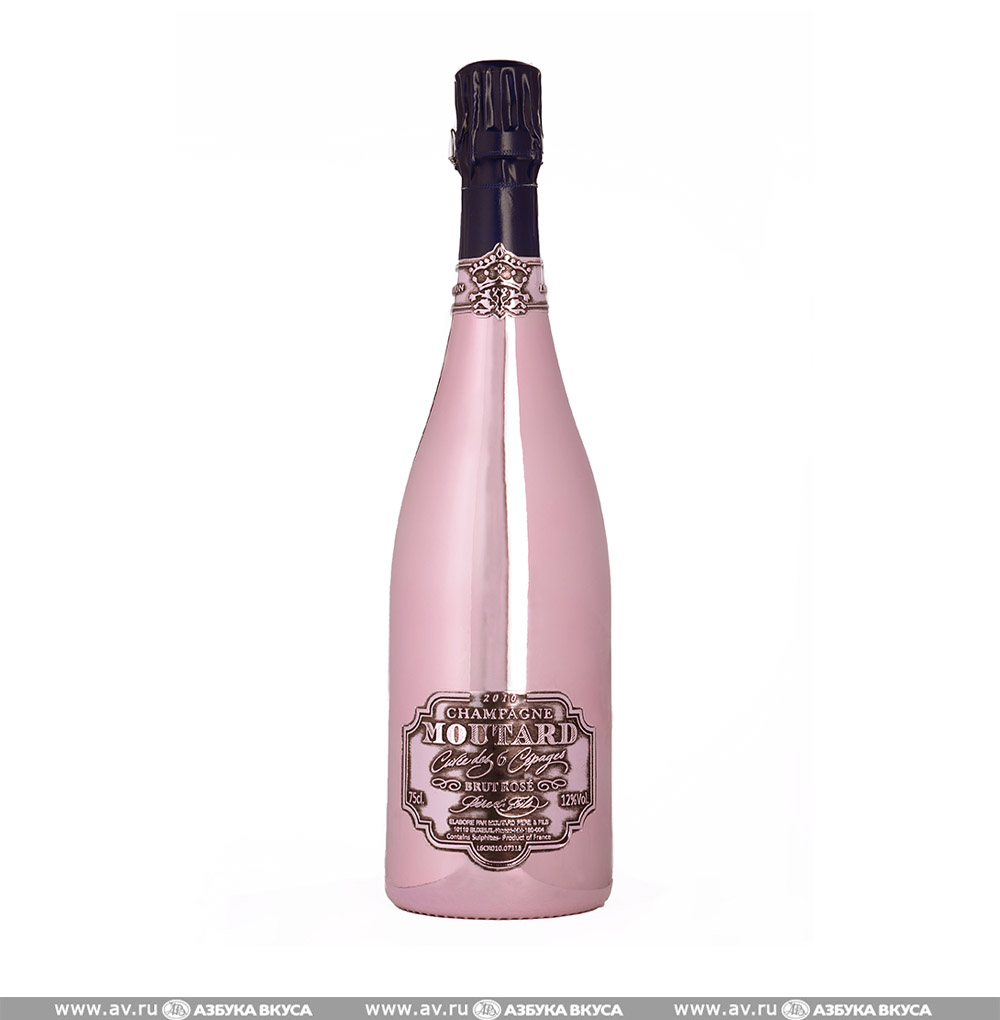 Изображение товара Игристое вино французское розовое брют AOC Champagne Moutard Cuvee 6 Cepages d'Or Rose Brut, 0.75 L, п/у Изображение товара Игристое вино французское розовое брют AOC Champagne Moutard Cuvee 6 Cepages d'Or Rose Brut, 0.75 L, п/у
