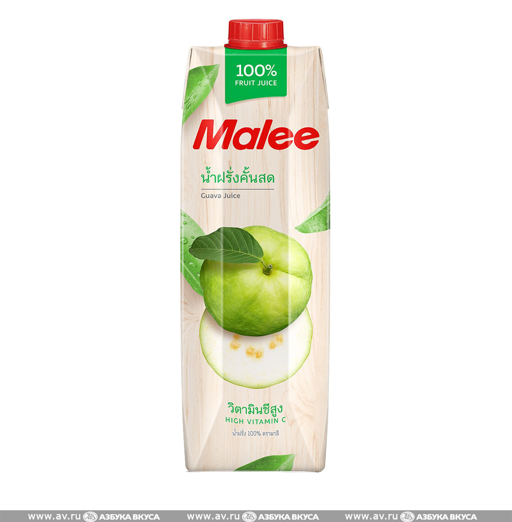 Сок натуральный 100% Гуава Malee, 1 л, Таиланд.