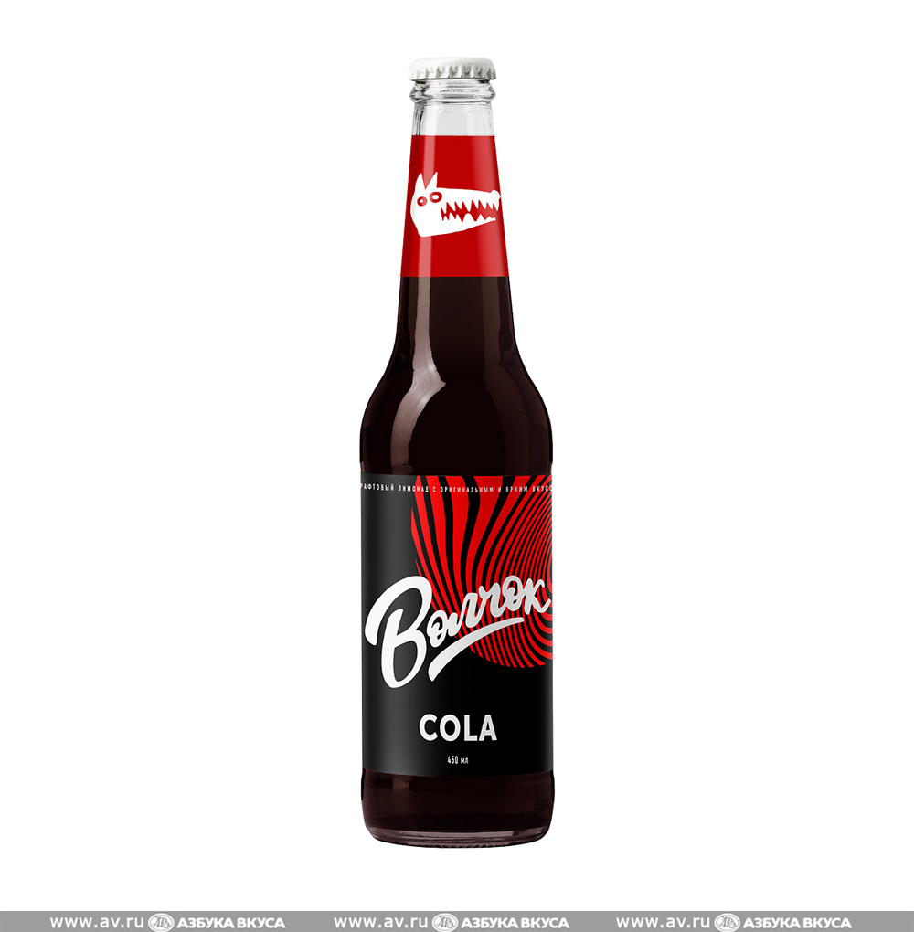 Изображение товара Напиток газированный «Волчок Cola», Волковская пивоварня, 0.45 л, Россия