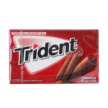 Изображение товара Жевательная резинка Cinnamon, Trident, 26 г, США