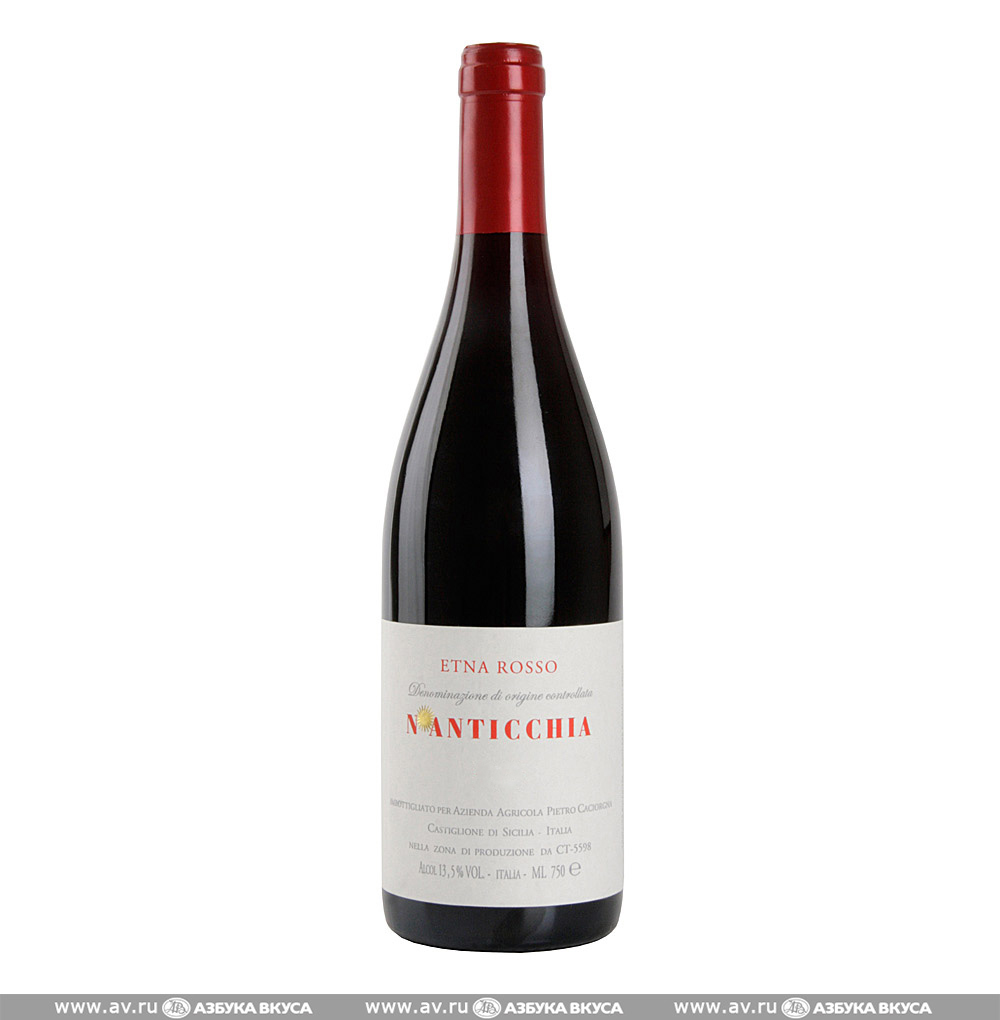 Изображение товара Вино итальянское красное DOC Etna N'Anticchia Caciorgna Pietro, 0.75 L