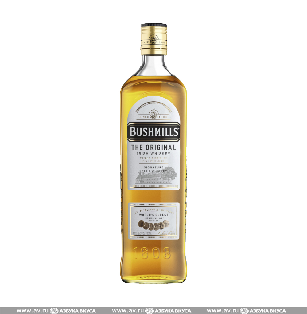 Изображение товара Виски ирландский Bushmills Original, 0.7 L Изображение товара Виски ирландский Bushmills Original, 0.7 L