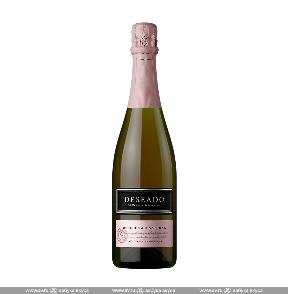 Изображение товара Игристое вино аргентинское розовое сладкое Deseado Rose Familia Schroeder, 0.75 L Изображение товара Игристое вино аргентинское розовое сладкое Deseado Rose Familia Schroeder, 0.75 L