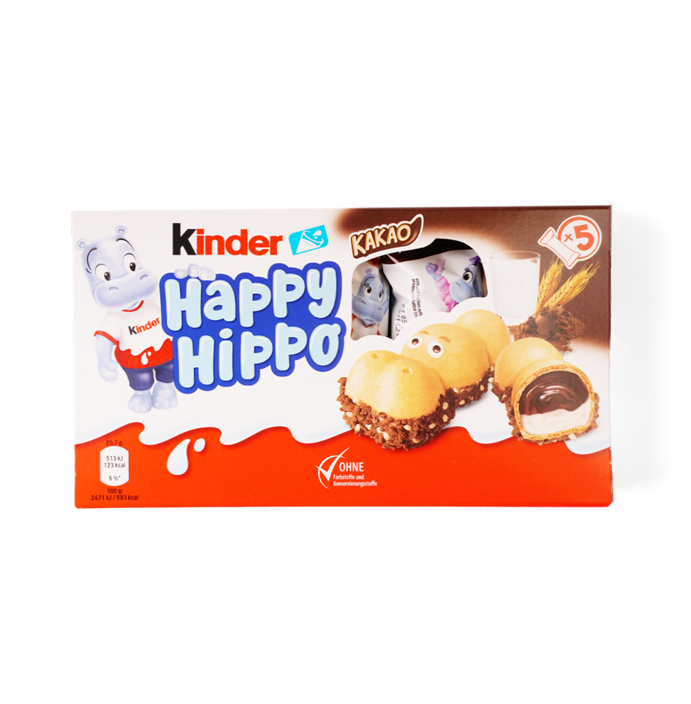Изображение товара Вафли Kinder Happy Hippo Cacao 103.5 г Германия оригинальный десерт Изображение товара Вафли Kinder Happy Hippo Cacao 103.5 г Германия оригинальный десерт