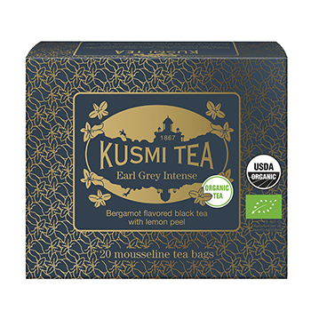 Изображение товара Чай черный Kusmi Tea Earl Grey Intense пакетированный 40 г, Франция