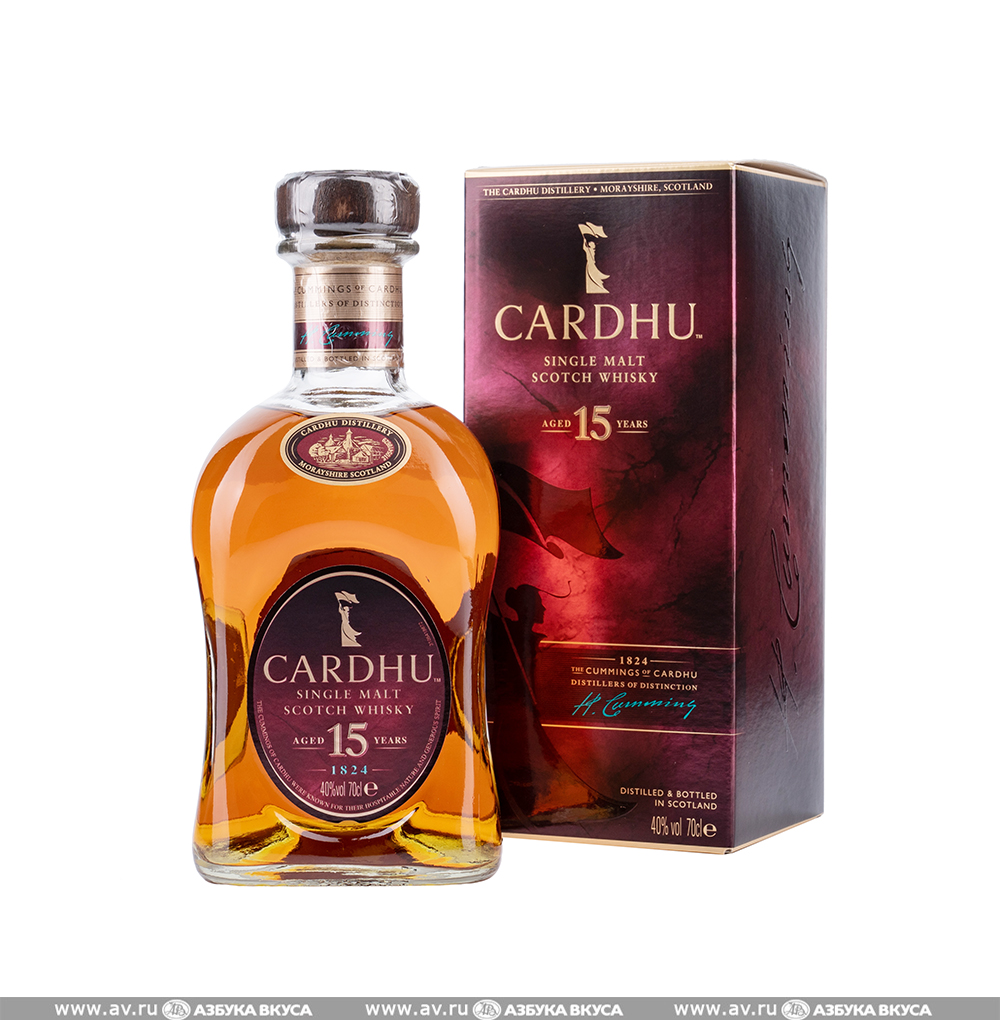 Изображение товара Виски шотландский Cardhu Speyside Single Malt 15 YO, 0.7 L, п/у
