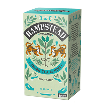 Изображение товара Чай зеленый Hampstead с мятой, 20х2г, Великобритания