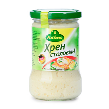 Изображение товара Хрен «Столовый» острый, Kuhne, 250 г, Германия