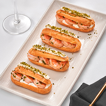 Изображение товара Эклеры с креветкой и соусом "Медовый васаби" от бренд-шефа «Азбуки вкуса», 4шт.*50 г