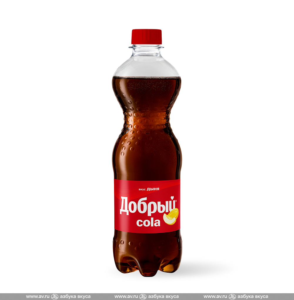 Изображение товара Напиток газированный Cola «Дыня», «Добрый», 0.5 л, Россия
