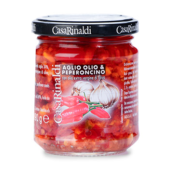 Изображение товара Соус с чесноком, острым перцем и оливковым маслом, Casa Rinaldi, 190 г, Италия