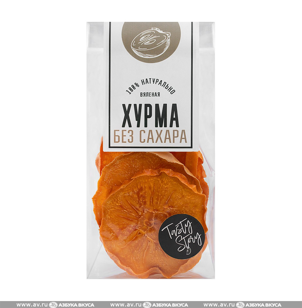 Изображение товара Сухофрукты хурма вяленая, без сахара, Tasty Story, 30 г, Россия Изображение товара Сухофрукты хурма вяленая, без сахара, Tasty Story, 30 г, Россия