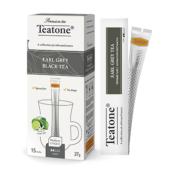Изображение товара Чай чёрный Earl Grey с ароматом бергамота, Teatone, 15 стиков, 27 г, Россия