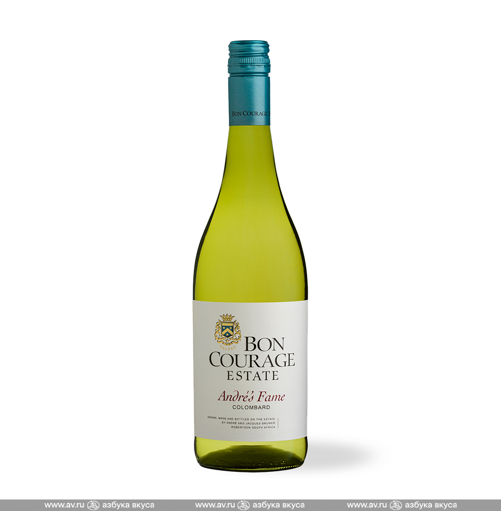 Изображение товара Вино южноафриканское белое п/сух Andre's Fame Colombard Bon Courage, 0.75 L