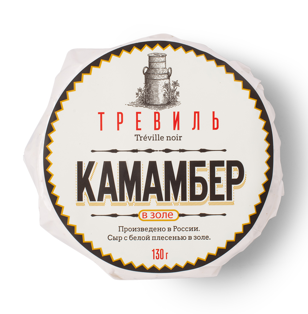 Изображение товара Сыр мягкий Камамбер Нуар 45%, «Тревиль», Россия БЗМЖ