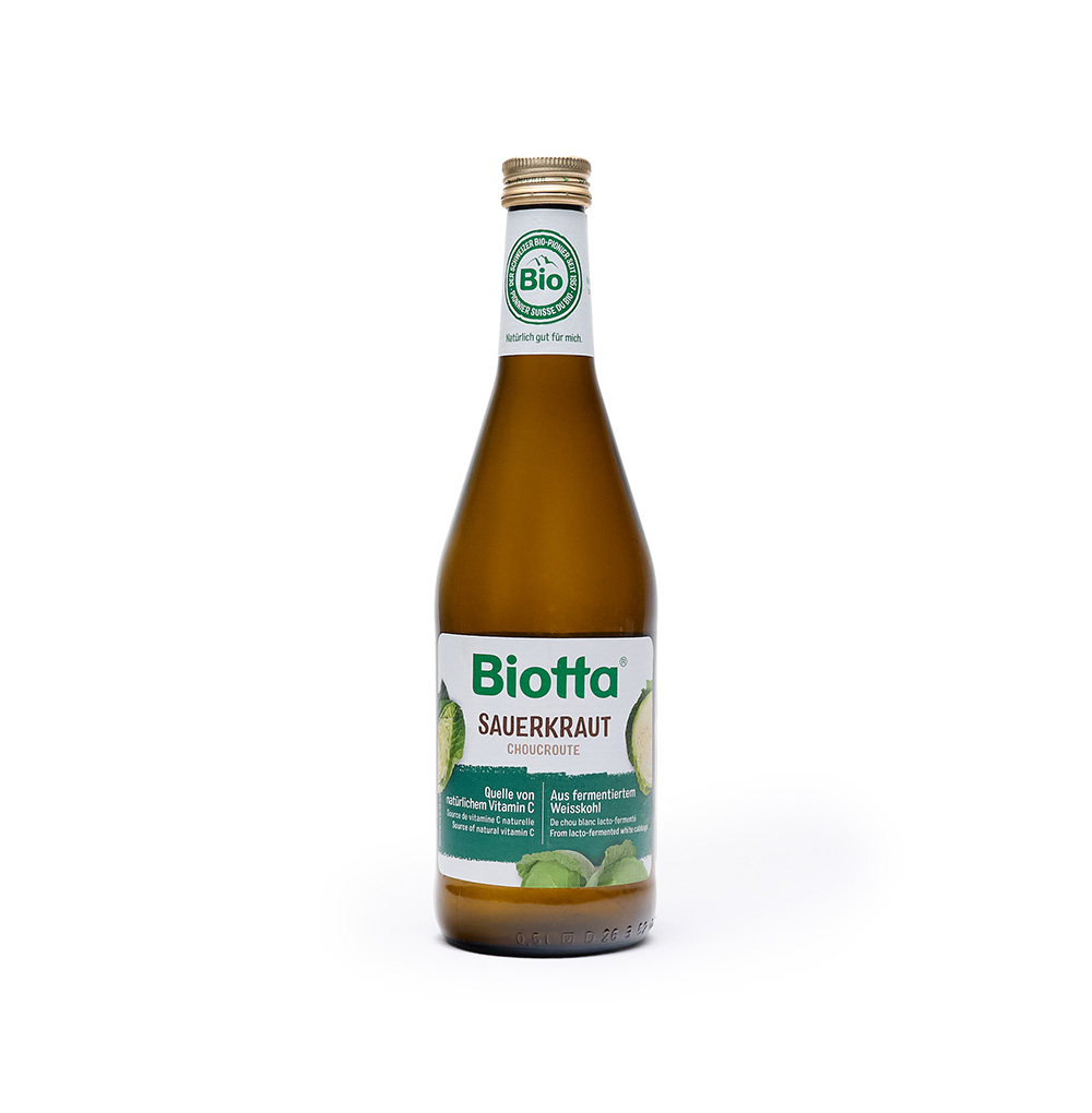 Изображение товара Сок прямого отжима Biotta из квашеной капусты 0.5л натуральный полезный напиток