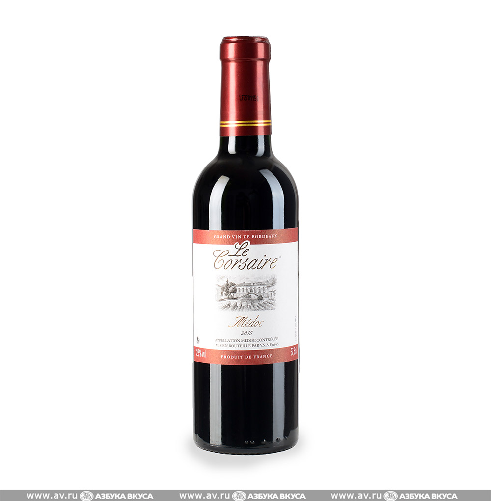 Изображение товара Французское красное вино AOC Medoc Le Corsaire Descas 0.375L