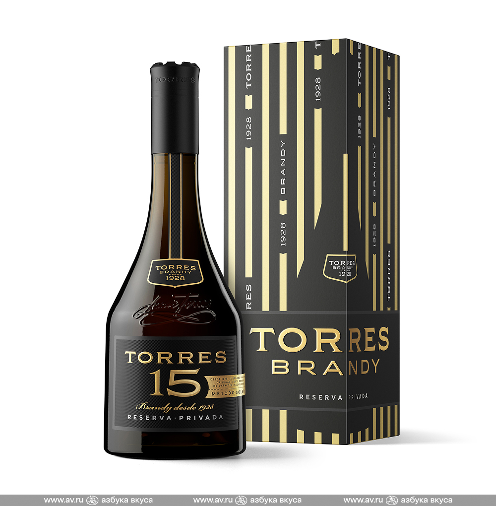 Изображение товара Бренди испанский Torres Reserva Privada 15, 0.7 L, п/у