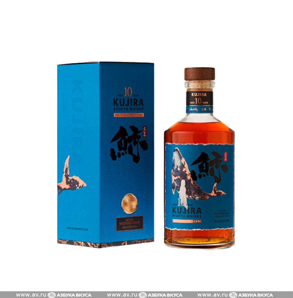 Изображение товара Виски японский Kujira Ryukyu Single Grain 10 YO 43%, 0.7 L, п/у Изображение товара Виски японский Kujira Ryukyu Single Grain 10 YO 43%, 0.7 L, п/у