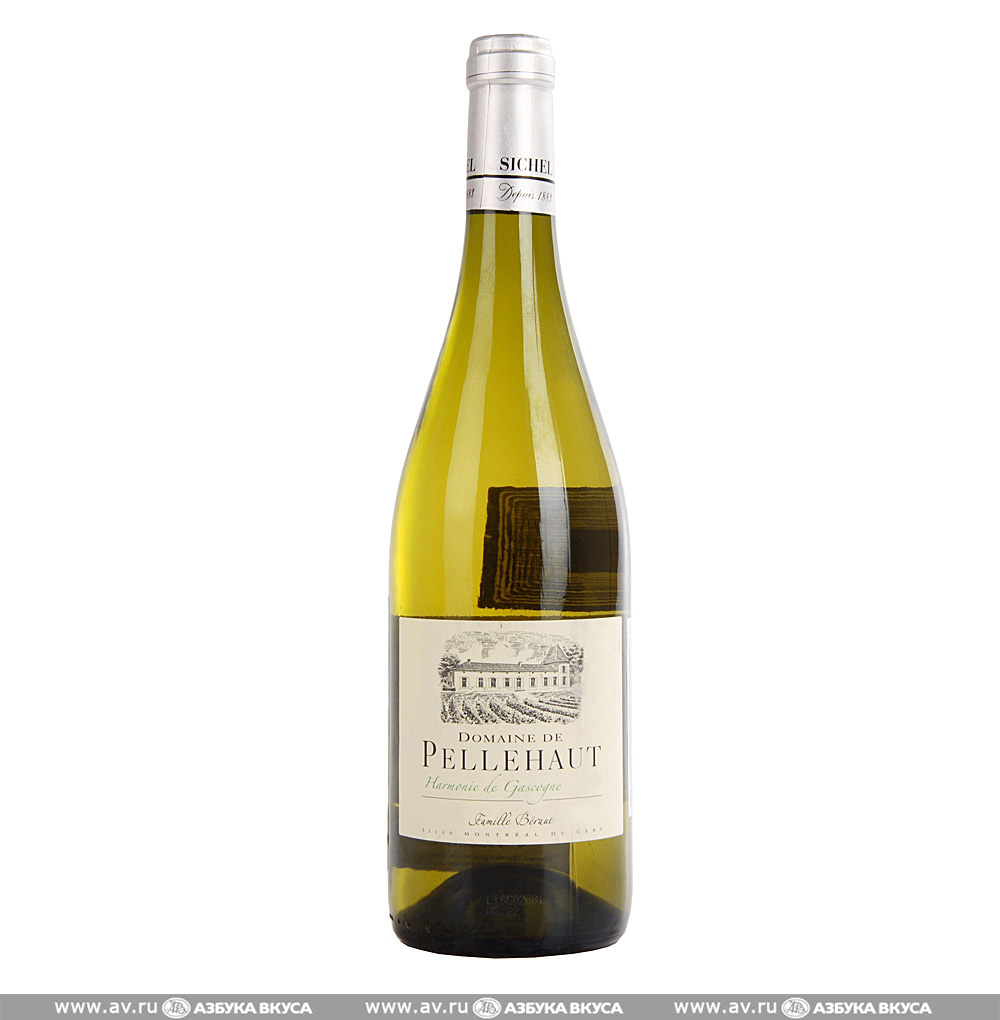 Изображение товара Французское белое вино IGP Cotes de Gascogne Harmonie de Gascogne Domaine de Pellehaut 0.75 Л