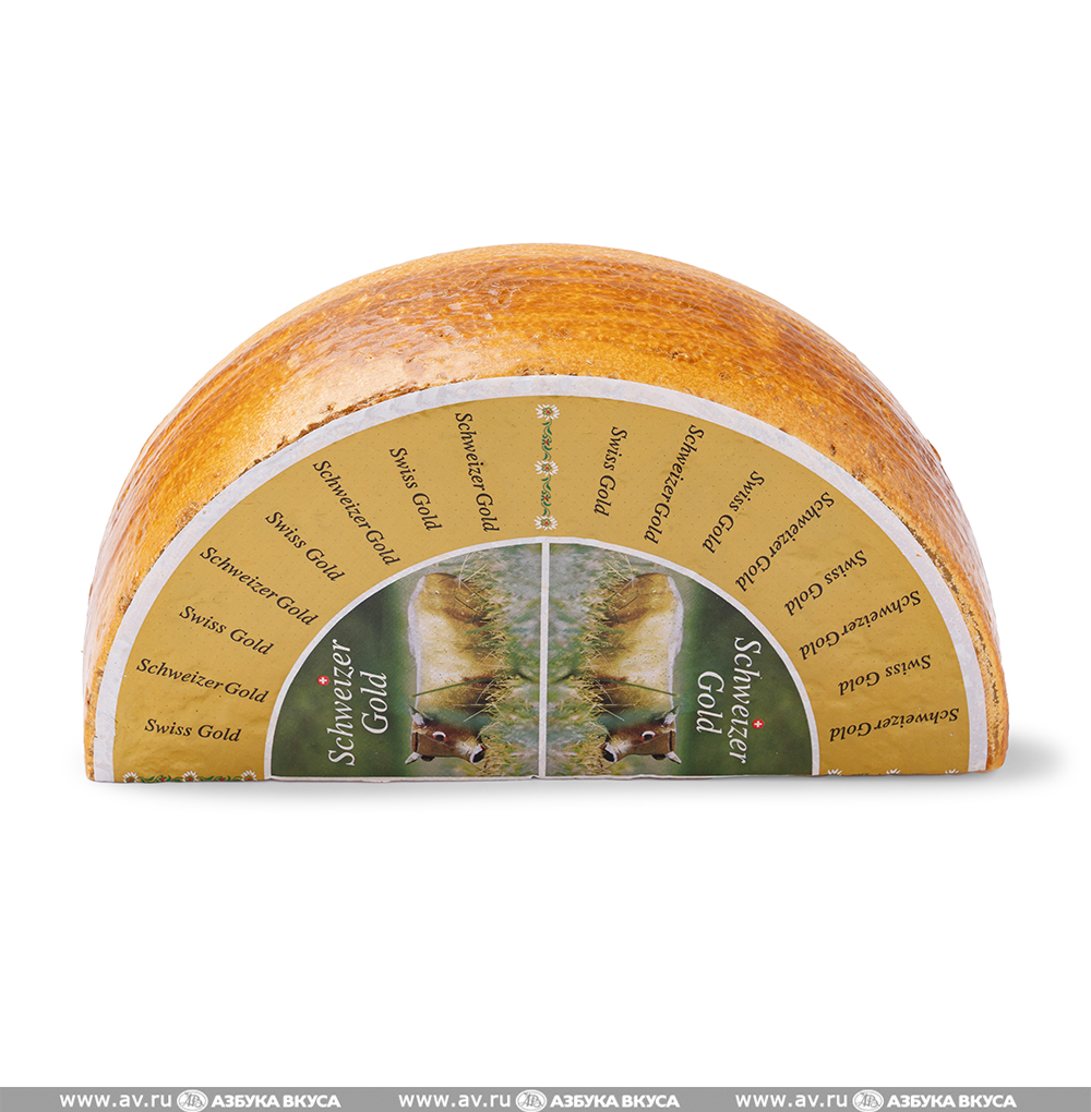 Изображение товара Сыр твердый Золото Швейцарии 50%, «Margot Fromages», Швейцария БЗМЖ