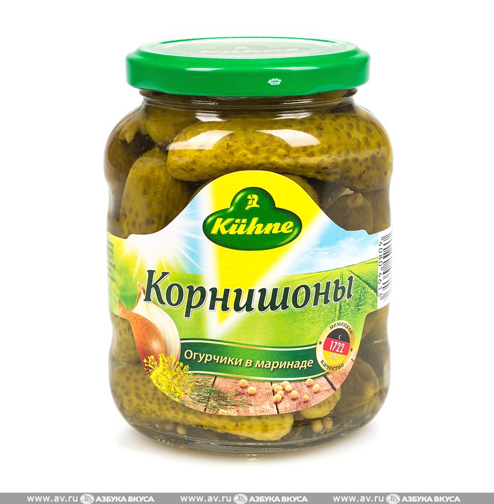 Изображение товара Корнишоны в маринаде, Kuhne, 330 г, Германия