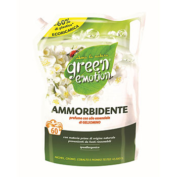 Изображение товара Кондиционер для белья с ароматом жасмина, Green Emotion, 1500 мл, на 60 стирок, Италия