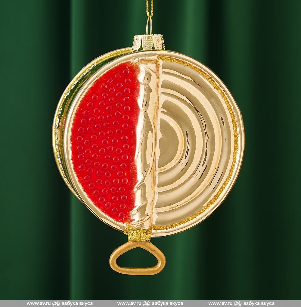 Изображение товара Игрушка на ёлку «Икра красная» стеклянная, Holiday Classics, 11 см, Китай Изображение товара Игрушка на ёлку «Икра красная» стеклянная, Holiday Classics, 11 см, Китай