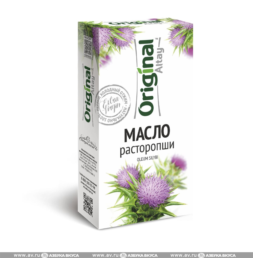 Изображение товара Масло расторопши Original Altay, 100 мл, Россия Изображение товара Масло расторопши Original Altay, 100 мл, Россия
