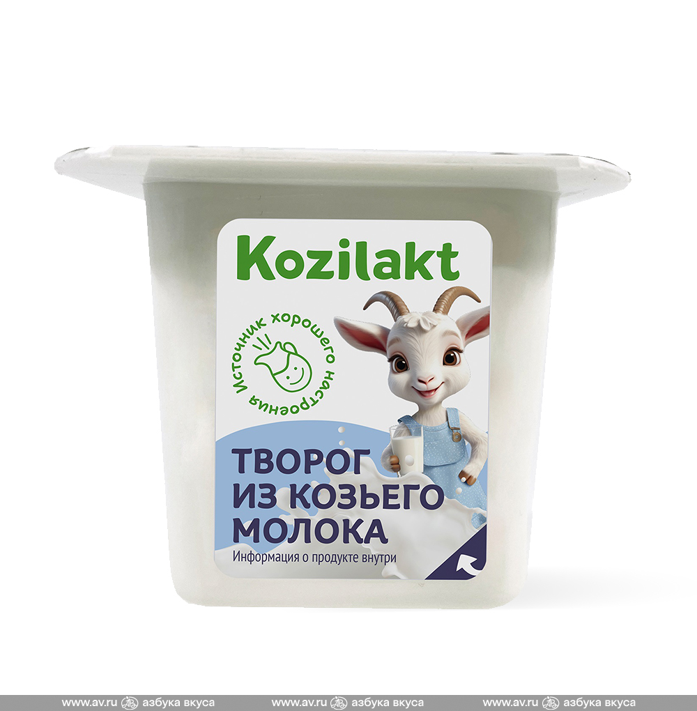 Изображение товара Творог из козьего молока 4%, Kozilakt, 100 г, Россия, БЗМЖ