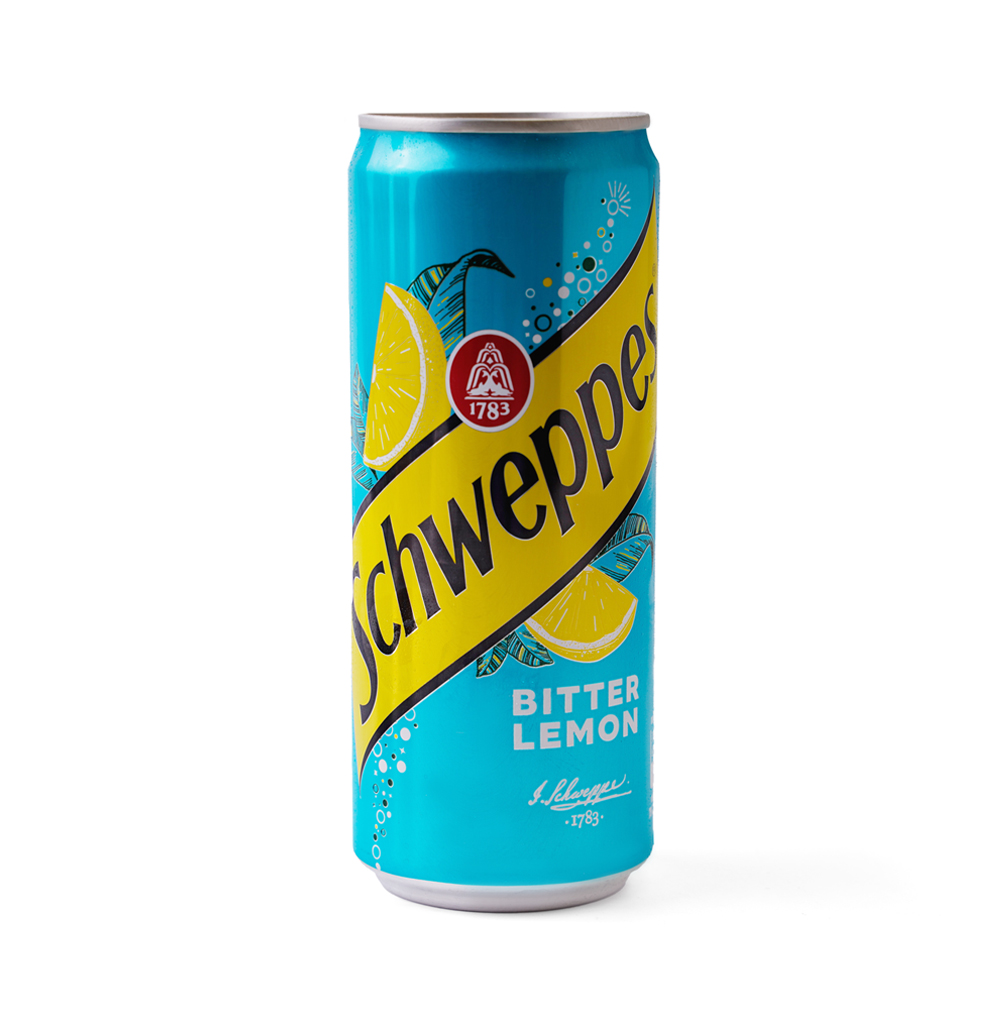 Изображение товара Напиток газированный Bitter Lemon, Schweppes, 0.33 л, Польша Изображение товара Напиток газированный Bitter Lemon, Schweppes, 0.33 л, Польша
