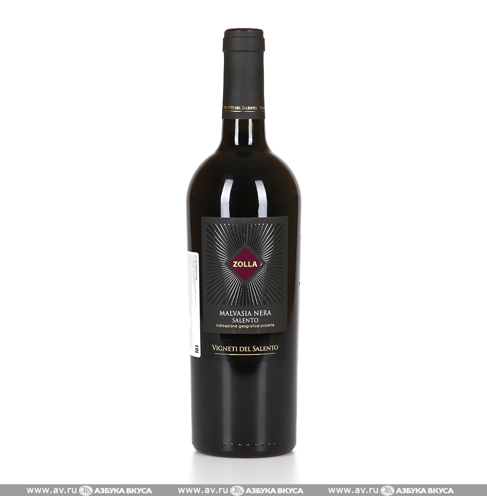 Изображение товара Вино итальянское красное IGT Salento Zolla Malvasia Nera Fantini, 0.75 L